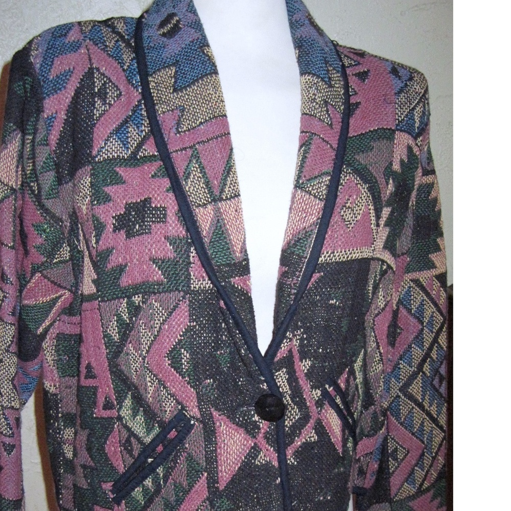 New Identity Tapestry Short Blazer Jacket Size M/L